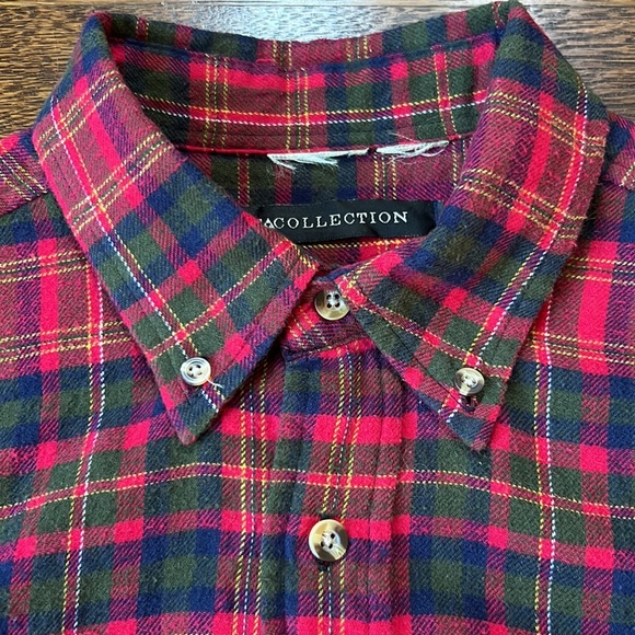 Re Collection Elastic Waist Flannel Shirt Size XS/S - Picture 12 of 13